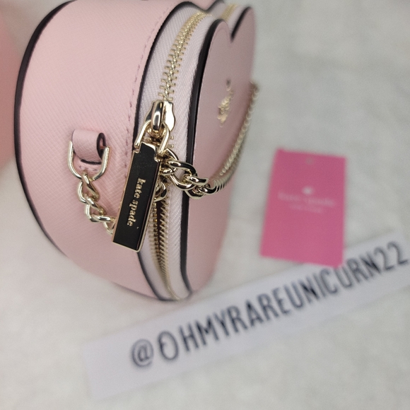 Mini Kate Spade heart ♥️ Love Shack Pink Crossbody - Picture 8 of 16